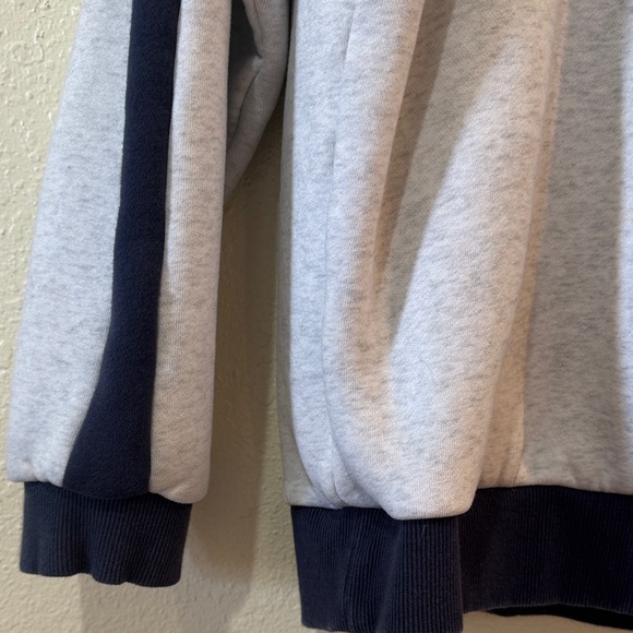 13 women’s Crewneck Sweater - Light Gray with Navy Trim - Picture 6 of 6